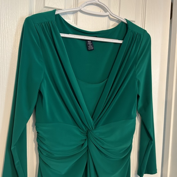 Green knit dress - Chaps - Picture 2 of 9